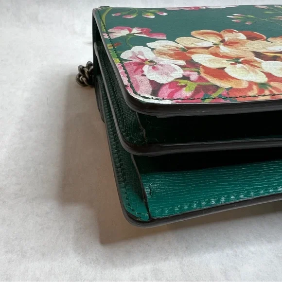 GUCCI Teal Medium Dionysus Blooms Leather Shoulder Bag - Picture 7 of 15